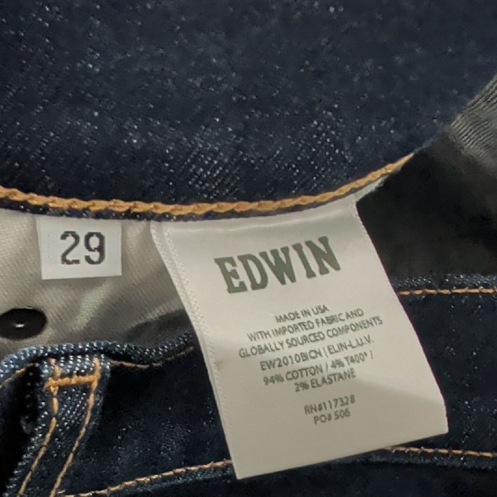 NWT Edwin Classic Indigo Ankle Jeans - Picture 6 of 6